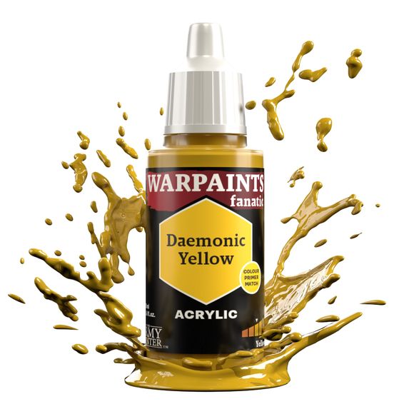 Warpaints Fanatic paints are an easy to use, high-quality acrylic paint with unsurpassed coverage and intense pigmentation. It is set in a premium resin base with proprietary stabilizers, making it possible to thin it down to extreme levels while retaining pigment dispersion.
Each paint is part of a Flexible Colour Triad System: a segment, or family, of paint colours that are made using the same root colour. Inside each Flexible Colour Triad are six colours that range from dark to light with a consistent hu