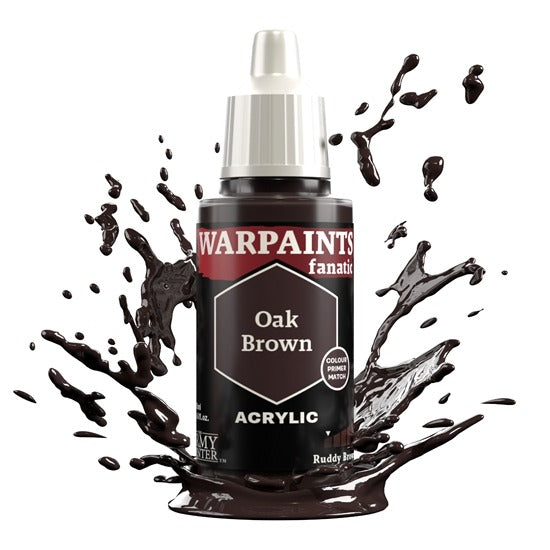 Warpaints Fanatic paints are an easy to use, high-quality acrylic paint with unsurpassed coverage and intense pigmentation. It is set in a premium resin base with proprietary stabilizers, making it possible to thin it down to extreme levels while retaining pigment dispersion.
Each paint is part of a Flexible Colour Triad System: a segment, or family, of paint colours that are made using the same root colour. Inside each Flexible Colour Triad are six colours that range from dark to light with a consistent hu