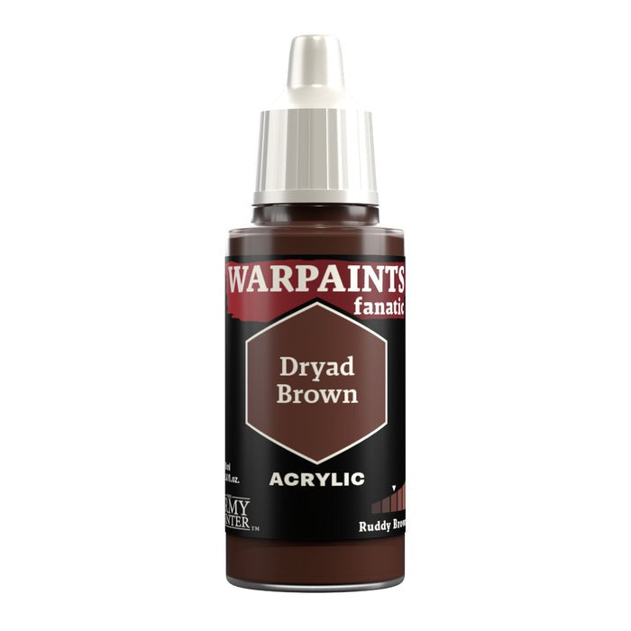 Warpaints Fanatic paints are an easy to use, high-quality acrylic paint with unsurpassed coverage and intense pigmentation. It is set in a premium resin base with proprietary stabilizers, making it possible to thin it down to extreme levels while retaining pigment dispersion.
Each paint is part of a Flexible Colour Triad System: a segment, or family, of paint colours that are made using the same root colour. Inside each Flexible Colour Triad are six colours that range from dark to light with a consistent hu