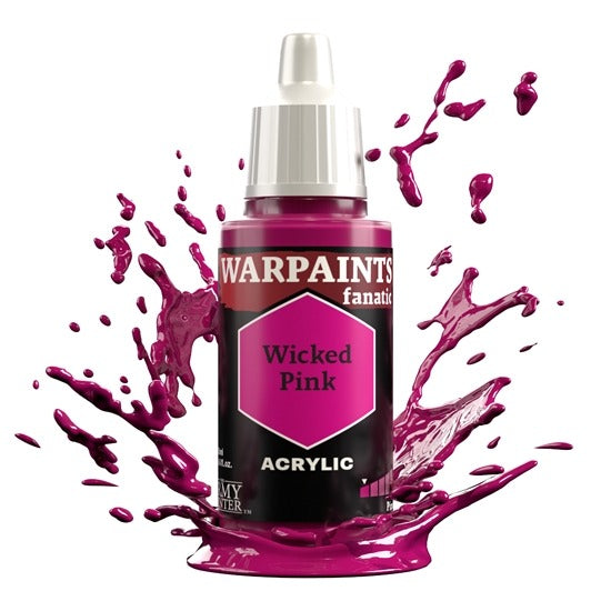 Warpaints Fanatic paints are an easy to use, high-quality acrylic paint with unsurpassed coverage and intense pigmentation. It is set in a premium resin base with proprietary stabilizers, making it possible to thin it down to extreme levels while retaining pigment dispersion.
Each paint is part of a Flexible Colour Triad System: a segment, or family, of paint colours that are made using the same root colour. Inside each Flexible Colour Triad are six colours that range from dark to light with a consistent hu