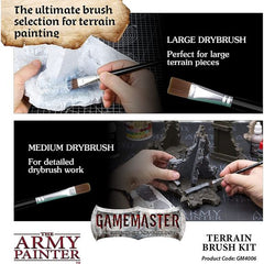 Army Painter Gamemaster: Terrain Brush Kit (Four Brushes)