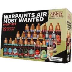 Upgrade your airbrush game with this set of 22 essential paints. Featuring 5 of our most-wanted Colour Triads for seamless shading and highlights, and 3 versatile Speedpaints for amazing filtering effects. Every paint comes pre-loaded with mixing-balls and is pre-thinned and ready to use straight from the bottle - No thinning required! The Army Painter would like to remind our customer base that selling on Amazon or other 3rd party online platforms is against the company policy of The Army Painter.