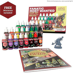 Army Painter Fanatic Most Wanted Paint Set - Set of 22