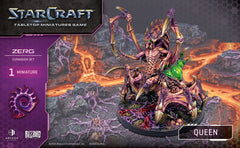 The Queen is a key Zerg unit which handles the spreading of creep and the creation of new larvae which morph into more Zerg, but are also able to take to the front lines thanks to their powerful mending abilities, sustaining their army as they fight.
All elements come unpainted and unassembled and may require trimming and cleaning before assembly.
Contains: - 1x Queen miniature
- 1x 80mm
- 3x Cards
- 1x Assembly Manual