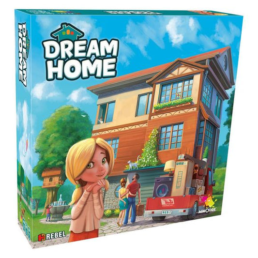 Build your dream home in this fast and fun board game!
Select rooms to fill your board over the course of twelve rounds, earning points for more extravagant spaces and a functional home. Hire help to make changes to your three-story abode, fill your expansive rooms with luxurious items, and stock up on handy tools with unique abilities. Start drawing up blueprints and race your neighbors to build the most beautiful home on the block!