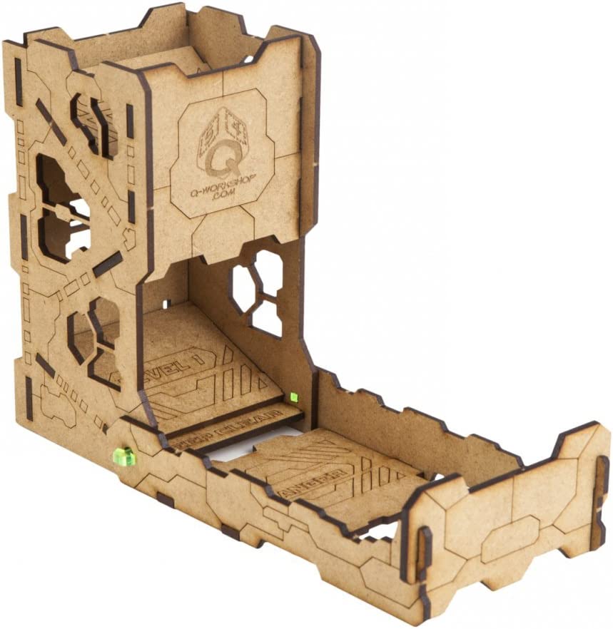 It's a dice tower, ir does exactly what you think it does. Dump your dice in the top, watch them tumble down. Fun for the whole family.