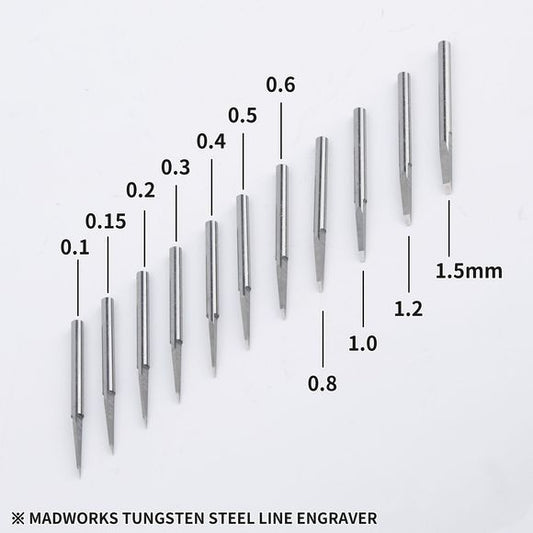 Madworks TS150 Tungsten Steel Panel Line Engraver Scriber 1.5 mm Chisel 1.5mm