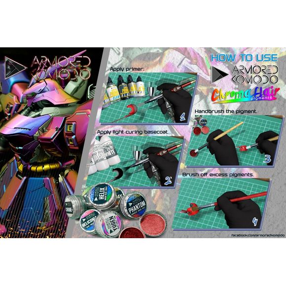 Armored Komodo ArKom Basic Chromaflair Rose Gold Pigment | Galactic Toys & Collectibles