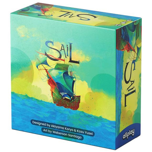 Strap up your piratical boots, and navigate your ship through turbulent waters in Sail, a co-operative trick-taking game for two players. Reach the end of this dangerous deep end, and avoid taking damage from the Kraken to win the game together...or your crew will be sleeping with the fish!
Before each round begins, players exchange cards, then play a series of tricks. Different game actions will be triggered depending on who wins each trick in combination with the unique character skills. However, the cra