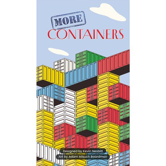 More Containers includes... more containers! Plus other brand-new modules and updated fan favorites from the classic game. Player Loans Each player now holds two loan cards. Any player seeking a loan must first approach fellow players instead of the bank. The lender collects interest, creating tense new negotiation opportunities. Luxury Containers Add 10 golden containers to the game with new scoring rules as they escalate in value. Players can trade in any two containers to upgrade into a gold container. A