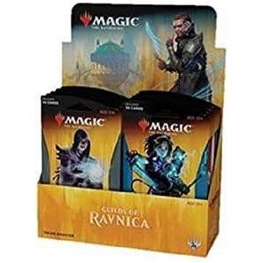 Theme Boosters let players pick the colors they want and upgrade their favorite decks. Every card in a theme booster can go in a deck of that guild's colors, so players can be confident they're getting what they want.
Contains 10 Theme Booster Packs
2 Dimir
2 Selesnya
2 Izzet
2 Boros
2 Golgari