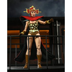 Based on the classic Teenage Mutant Ninja Turtles comic books from Mirage by Kevin Eastman and Peter Laird! This apprentice Time Master prefers playing hooky to hitting the books, and meets the Turtles while skipping out on her studies. But Renet has a lot to learn before she can become Mistress of All Time, and proceeds to lead them on a merry misadventure! The Renet action figure stands approximately 6" tall, and includes soft goods cape, interchangeable heads and hands, Time Scepter, assorted weapons, an