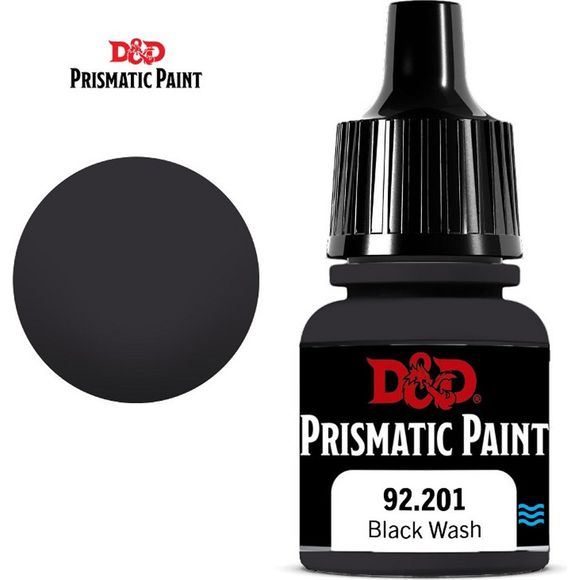 D&D Prismatic Paint is designed to go on smoothly and leave a nice, matte finish on hobby miniatures. Developed by Acrylicos Vallejo, these 60 paints—including 20 new colors, formulated specifically for the D&D Prismatic Paint line—should appeal to beginners and experienced painters alike. Each of these paints comes in an 8ml dropper bottle, to help painters keep their crafting surfaces free of spills. Each bottle is labeled with the paint color and product code, as well as a logo indicating if the contents