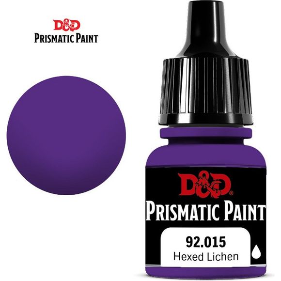 D&D Prismatic Paint is designed to go on smoothly and leave a nice, matte finish on hobby miniatures. Developed by Acrylicos Vallejo, these 60 paints—including 20 new colors, formulated specifically for the D&D Prismatic Paint line—should appeal to beginners and experienced painters alike. Each of these paints comes in an 8ml dropper bottle, to help painters keep their crafting surfaces free of spills. Each bottle is labeled with the paint color and product code, as well as a logo indicating if the contents