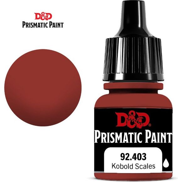 D&D Prismatic Paint is designed to go on smoothly and leave a nice, matte finish on hobby miniatures. Developed by Acrylicos Vallejo, these 60 paints—including 20 new colors, formulated specifically for the D&D Prismatic Paint line—should appeal to beginners and experienced painters alike. Each of these paints comes in an 8ml dropper bottle, to help painters keep their crafting surfaces free of spills. Each bottle is labeled with the paint color and product code, as well as a logo indicating if the contents