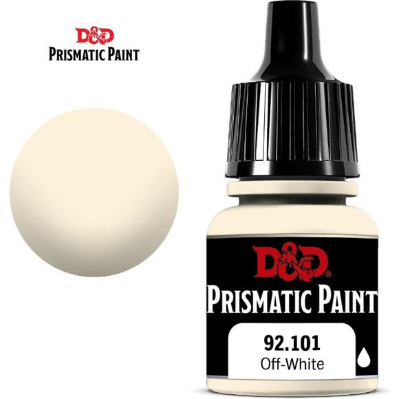 D&D Prismatic Paint is designed to go on smoothly and leave a nice, matte finish on hobby miniatures. Developed by Acrylicos Vallejo, these 60 paints—including 20 new colors, formulated specifically for the D&D Prismatic Paint line—should appeal to beginners and experienced painters alike. Each of these paints comes in an 8ml dropper bottle, to help painters keep their crafting surfaces free of spills. Each bottle is labeled with the paint color and product code, as well as a logo indicating if the contents