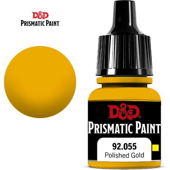 D&D Prismatic Paint is designed to go on smoothly and leave a nice, matte finish on hobby miniatures. Developed by Acrylicos Vallejo, these 60 paints—including 20 new colors, formulated specifically for the D&D Prismatic Paint line—should appeal to beginners and experienced painters alike. Each of these paints comes in an 8ml dropper bottle, to help painters keep their crafting surfaces free of spills. Each bottle is labeled with the paint color and product code, as well as a logo indicating if the contents