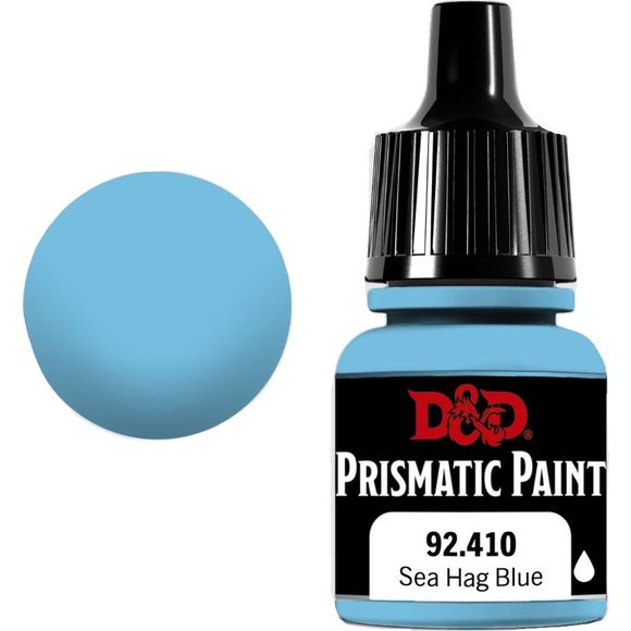 D&D Prismatic Paint is designed to go on smoothly and leave a nice, matte finish on hobby miniatures. Developed by Acrylicos Vallejo, these 60 paints—including 20 new colors, formulated specifically for the D&D Prismatic Paint line—should appeal to beginners and experienced painters alike. Each of these paints comes in an 8ml dropper bottle, to help painters keep their crafting surfaces free of spills. Each bottle is labeled with the paint color and product code, as well as a logo indicating if the contents