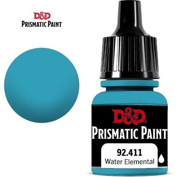 D&D Prismatic Paint is designed to go on smoothly and leave a nice, matte finish on hobby miniatures. Developed by Acrylicos Vallejo, these 60 paints—including 20 new colors, formulated specifically for the D&D Prismatic Paint line—should appeal to beginners and experienced painters alike. Each of these paints comes in an 8ml dropper bottle, to help painters keep their crafting surfaces free of spills. Each bottle is labeled with the paint color and product code, as well as a logo indicating if the contents