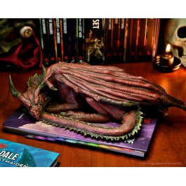 You never forget your first pet, so how could you ever overlook your first Pseudodragon familiar? This life-sized pseudodragon is 14" long and made from soft foam that's hand painted to show off each and every scale, tooth, and claw. This companion figure is incredibly lifelike and sure to be a focal point in your store, game room, or study! This iconic Dungeons & Dragons creature is ready to be displayed in a place of honor whether that is perched atop your stacks of Dungeons & Dragons sourcebooks or on yo