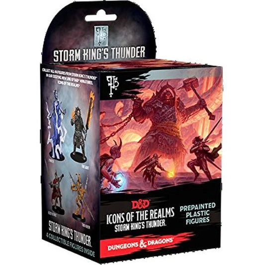 The Giants have returned to the Forgotten Realms in force as they clash with dragons and one another in epic battles for glory and territory, while humans and other small folk caught in the middle try to find a way to survive amid the upheaval. Item details Release Date: 21 September, 2016 Collect all 45 figures from Icons of the Realms: Storm King's Thunder, the newest set of randomly sorted monsters and heroes in the exciting line of D&D miniatures, Icons of the Realms. Single booster of pre-painted minia