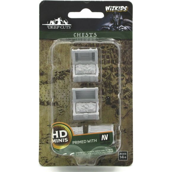 Dungeons & Dragons Nolzur’s Marvelous Miniatures come with highly-detailed figures, pre-primed with Acrylicos Vallejo primer and includes deep cuts for easier painting. The packaging of each different set will display the minis in a visible format.