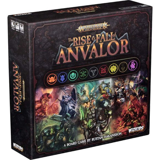 Get ready for a new kind of Warhammer Age of Sigmar excitement. In The Rise & Fall of Anvalor your official task is to help build and defend Anvalor together with the other Factions. However, your real goal is to gather the most Influence and secure dominance over Anvalor, even if it might ultimately cause the fall of the city. Gather the most Influence for your Faction by building City Buildings and defeating enemies during vicious assaults. At the end of the game, the player who has the most Influence ove
