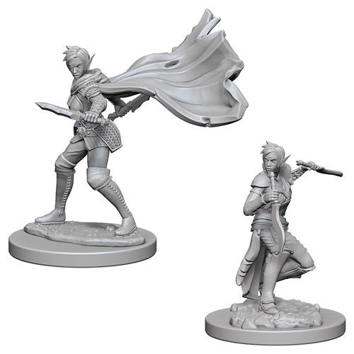 Pathfinder Roleplaying Game Unpainted Miniatures: Elf Female Rogue …