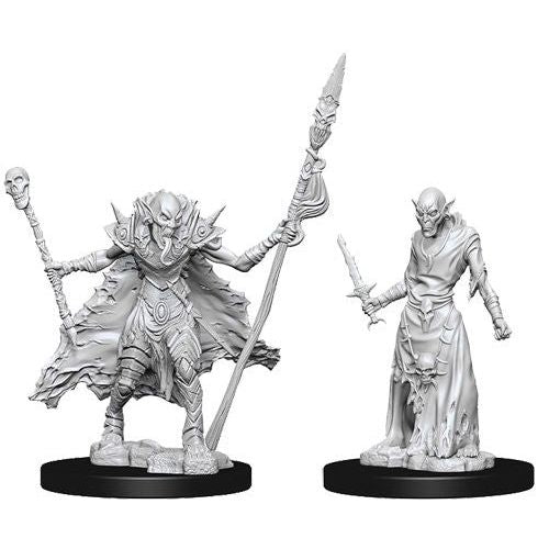 Dungeons & Dragons Nolzur’s Marvelous Miniatures come with highly-detailed figures, pre-primed with Acrylicos Vallejo primer and includes deep cuts for easier painting. The packaging of each different set will display the minis in a visible format.