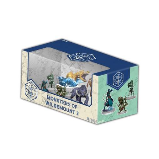 Critical Role has partnered with WizKids to create high quality figures that are compatible with the most popular tabletop RPGs. A part of the first entries into the Critical Role inspired line, Critical Role: Monsters of Wildemount - 2 Box Set offers all the figures you need to incorporate Critical Role’s unique monsters into your world.
Create an immersive experience for you and your players with Critical Role: Monsters of Wildemount 2! Whether battling the massive Swavain Basilisk or dodging the spell