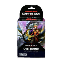 Set sail for the stars with with this booster box containing monsters and characters from Spelljammer : Adventures in Space! From Autognomes to Solar Dragons (and possibly a Giant Space Hamster), get ready to level up your space campaign!