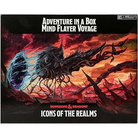 The massive tentacled nautiloid drifts ominously through the silvery mists of the Astral Plane, crewed by insidious mind flayers seeking worlds to prey upon and minds to devour. Will it be your world? Will it be your mind? Find out with D&D Icons of the Realms: Adventure in a Box - Mind Flayer Voyage! This box has everything you'll need to build your mind flayer-themed adventure. Including eight pre-painted miniatures depicting a range of psionic enemies for your players to face, four different ship dressin