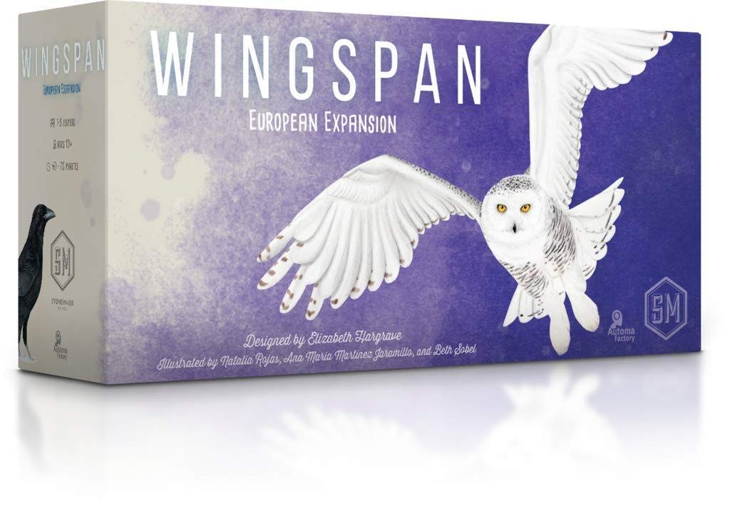 In this first expansion to wingspan, we increase the scope of the world to include the Regal, beautiful, and varied birds of Europe. These birds feature a variety of new abilities, including a number of birds with round end abilities, abilities that increase interaction between players, and birds that benefit from excess cards/food. Along with the new bonus cards, they're designed to be shuffled into the original decks of cards (and cards from future expansions). the European expansion also includes an addi