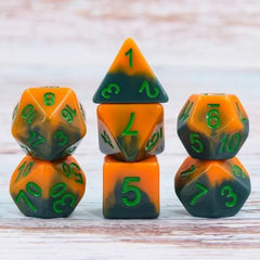 The perfect companion for your gaming needs! These HD acrylic dice are exactly what you've been searching for that upcoming game night with the group. This set includes one of each: d20, d12, d10, d10 (percentile), d8, d6, and a d4 (7 dice in total)