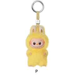 POP MART Labubu V4 Los Monstruos Pin Para el Amor Alfabeto Colgante de Peluche - Letra P