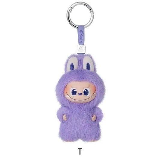 POP MART Labubu V4 The Monsters Pin For Love Alphabet Plush Pendant - Letter T