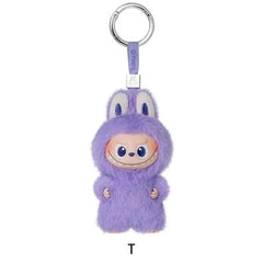 POP MART Labubu V4 Los Monstruos Pin Para el Amor Alfabeto Colgante de Peluche - Letra T