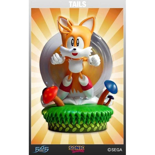 This is in NEW and UNOPENED Condition.
Miles "Tails" Prower is an orange-yellow, anthropomorphic fox with two tails and is known to be Sonic's best friend, sidekick, and an expert mechanic. When he spins his two tails like a helicopter rotor, he has the unique ability to push himself through the air to catch up with Sonic. However, when he takes to flight, he tires quickly. Unlike Sonic, Tails has the ability to swim.
First 4 Figures is proud to present Tails! Created in his classic design, he is zooming