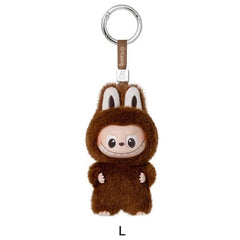 POP MART Labubu V4 The Monsters Pin Para el Amor Colgante de Peluche del Alfabeto - Letra L