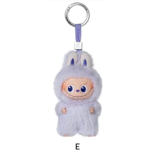 POP MART Labubu V4 The Monsters Pin For Love Alphabet Plush Pendant - Letter E