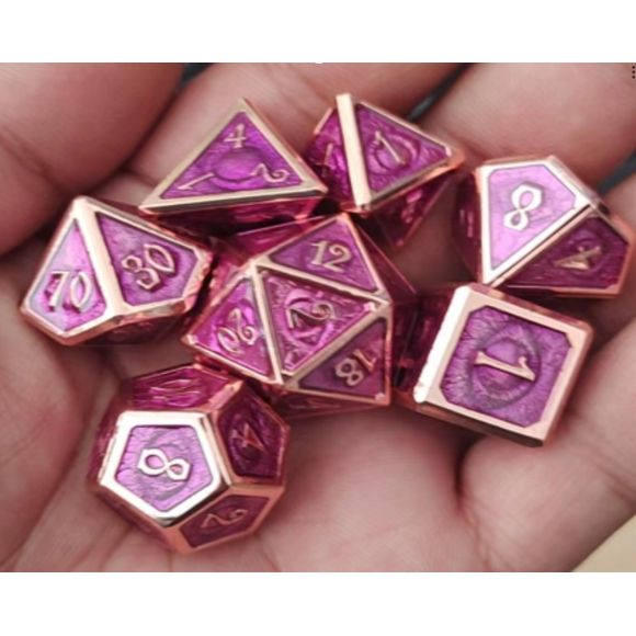 The perfect companion for your gaming needs! This set includes one of each: d20, d12, d10, d10 (percentile), d8, d6, and a d4 (7 dice in total)