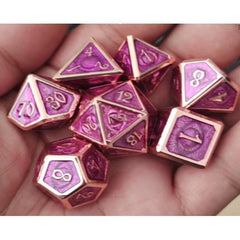 The perfect companion for your gaming needs! This set includes one of each: d20, d12, d10, d10 (percentile), d8, d6, and a d4 (7 dice in total)