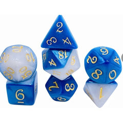 The perfect companion for your gaming needs! These HD acrylic dice are exactly what you've been searching for that upcoming game night with the group. This set includes on of each: d20, d12, d10, d10 (percentile), d8, d6, and a d4 (7 dice in total) in an iridescent green finish.