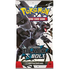 PACK CONTENTS: Each Scarlet & Violet— Black Bolt booster pack contains 10 random cards.