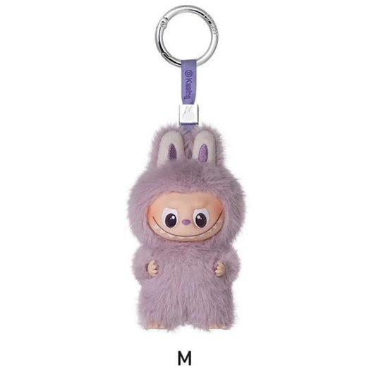 POP MART Labubu V4 The Monsters Pin For Love Alphabet Plush Pendant - Letter M
