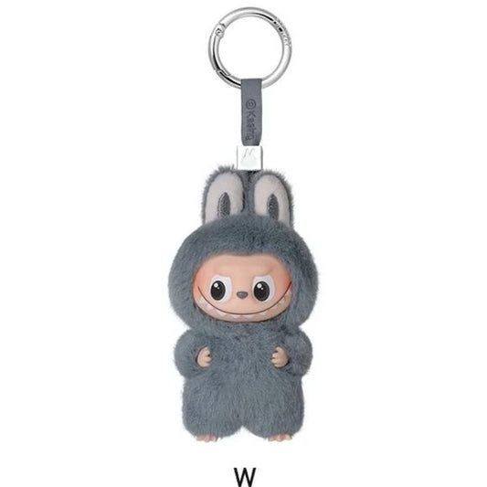 POP MART Labubu V4 The Monsters Pin For Love Alphabet Plush Pendant - Letter W