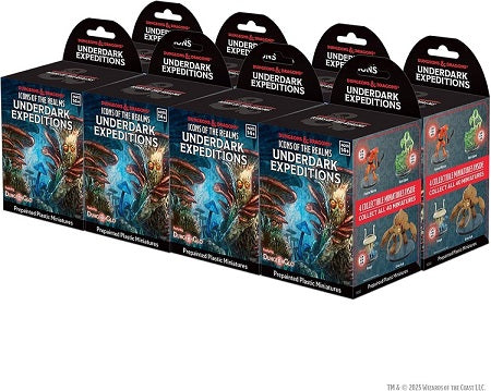 Delve deep into the Underdark with D&D Icons of the Realms: Underdark Expeditions! The Underdark is the deep subterranean realm home to countless creatures like Darkmantles, Hook Horrors, Umber Hulks, and Gelatinous Cubes. Collect all 44 pre-painted miniatures in this set of randomly sorted monsters from the Underdark. This set includes a great selection for building a robust collection of Dungeon & Dragons most popular creatures or preparing for an Underdark focused campaign. Introducing DungeonGlo: Severa