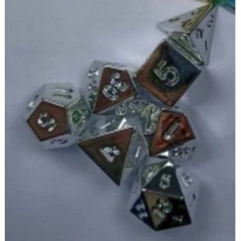 The perfect companion for your gaming needs! These HD acrylic dice are exactly what you've been searching for that upcoming game night with the group. This set includes on of each: d20, d12, d10, d10 (percentile), d8, d6, and a d4 (7 dice in total) in an iridescent green finish.