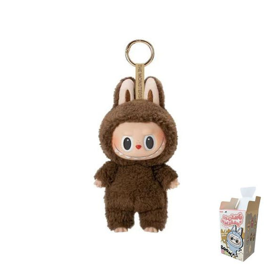 POP MART Labubu V1 Exciting Macaron The Monsters Series Chestnut Cocoa Plush SECRET. Authentic product, the packaging has been opened to verify contents - and will ship with the original box, and all included materials.  Authenticity QR code has NOT been redeemed yet, and buyer will be able to redeem to verify authenticity.  Finish your collection of Labubu's today!