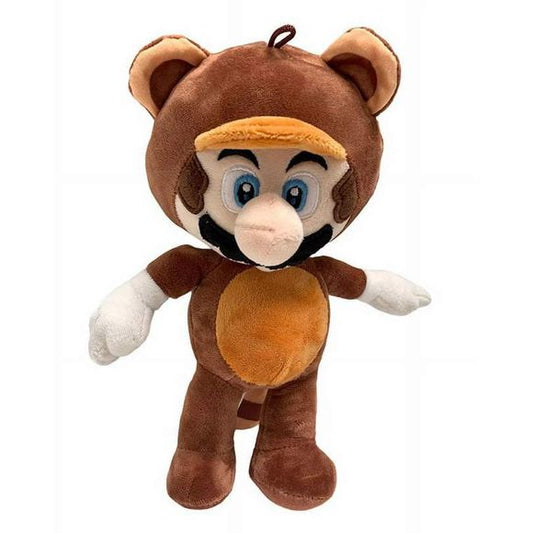 Introducing the Super Mario Tanooki Mario 12 Inch Stuffed Plush Toy Figure - the perfect addition to any Super Mario fan's collection! This adorable plush toy features Mario dressed in a charming Tanooki Raccoon costume, complete with stubby ears, a soft tail, and an adorable expression on his face. Measuring 12 inches tall, this plush toy is the perfect size for snuggling, displaying on a shelf, or taking on adventures in the Mushroom Kingdom. Made from soft and high-quality materials, this plush toy is su
